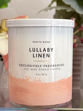 🆕🪷 BATH & BODY WORKS “LULLABY LINEN” SINGLE WICK SOY WAX CANDLE. BRAND NEW.